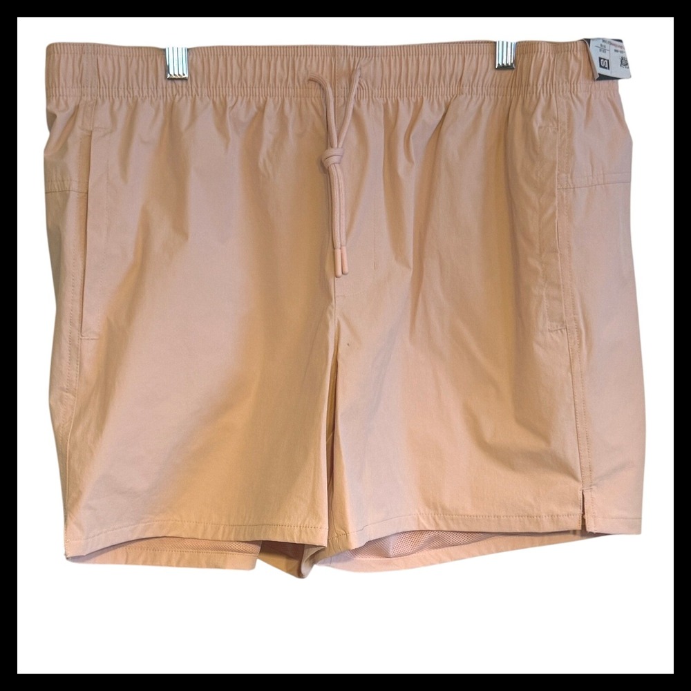NWT DSG Relaxed Fit 5 Inch Inseam Shorts Peach XL Drawstring Pockets Gym